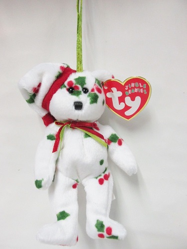 1998 Holiday Teddy - Jingle Beanie<br> (Click on picture for full details)